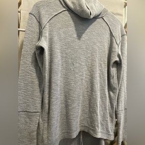 We The Free grey top slouch neck turtleneck, back opening size medium